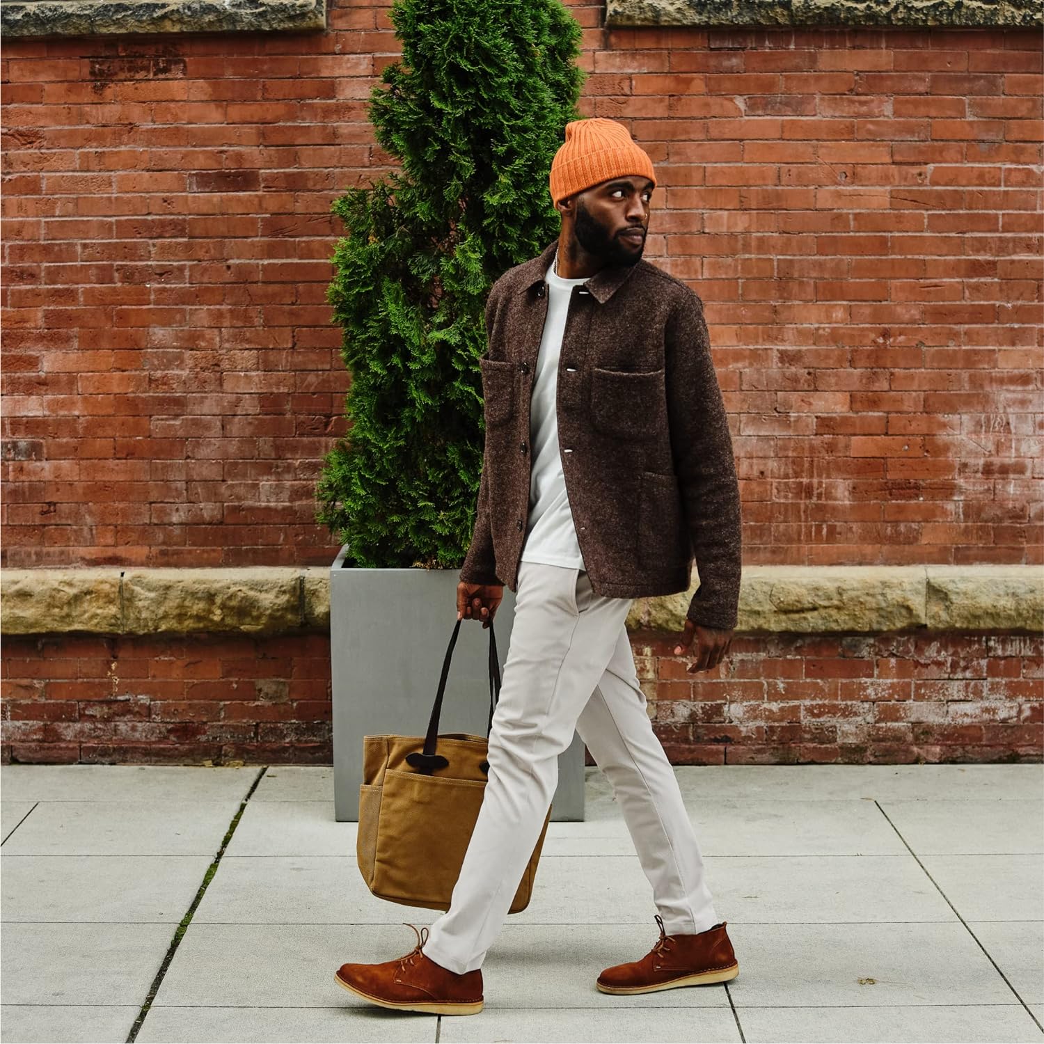 Huckberry Winter Beanie, Roll-Up Cuff, Blended Knit, Fits Men & Women - Image 3